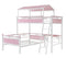 Alexia - Twin Over Twin Workstation Bunk Bed - Pink-Washburn's Home Furnishings