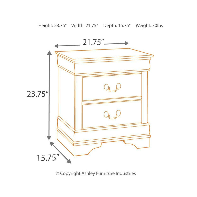 Alisdair - Dark Brown - Two Drawer Night Stand-Washburn's Home Furnishings