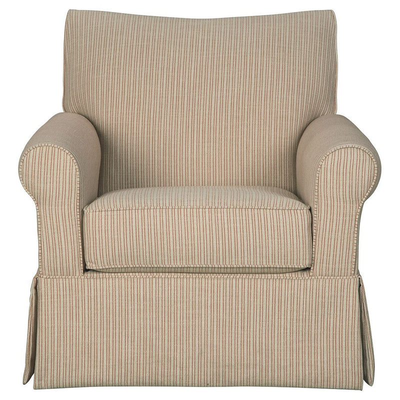 Almanza - Cinnamon - Swivel Glider Accent Chair-Washburn's Home Furnishings