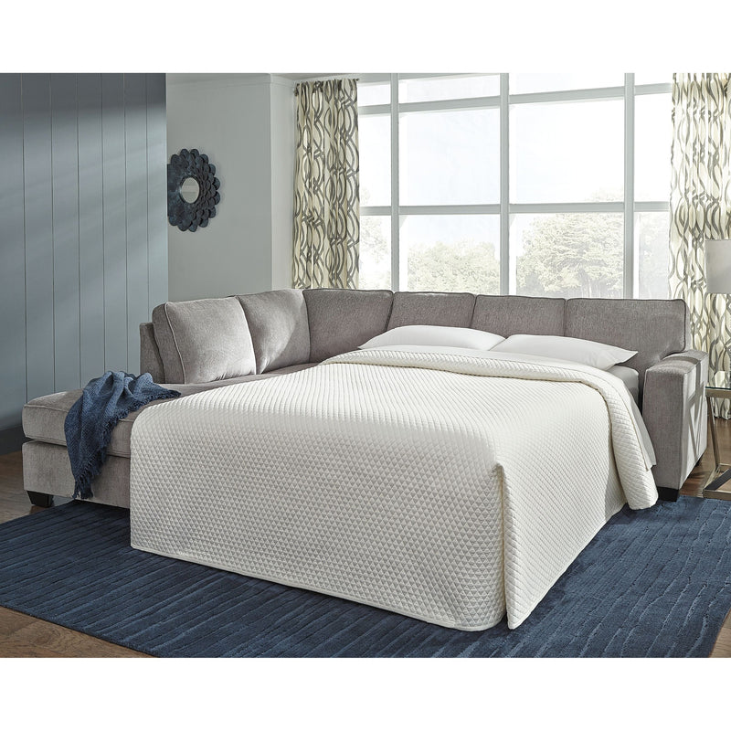 Altari - Alloy - Left Arm Facing Chaise Sleeper 2 Pc Sectional-Washburn's Home Furnishings