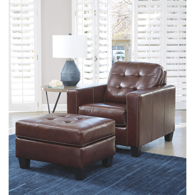 Altonbury - Walnut - 2 Pc. - Chair With Ottoman-Washburn's Home Furnishings