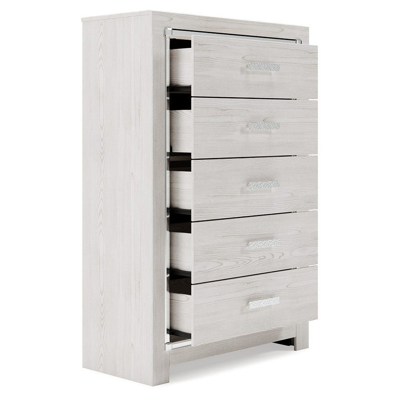 Altyra - White - Five Drawer Chest-Washburn's Home Furnishings