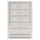 Altyra - White - Five Drawer Chest-Washburn's Home Furnishings