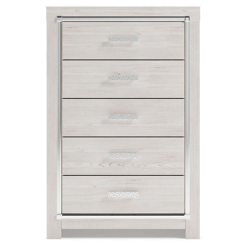 Altyra - White - Five Drawer Chest-Washburn's Home Furnishings