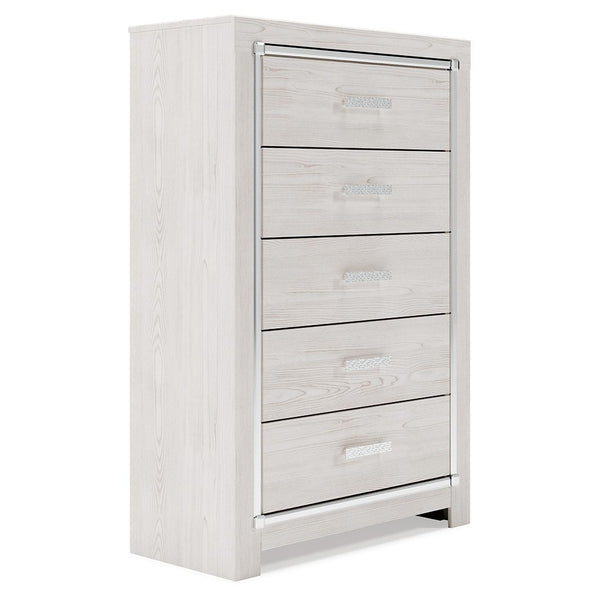 Altyra - White - Five Drawer Chest-Washburn's Home Furnishings