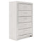 Altyra - White - Five Drawer Chest-Washburn's Home Furnishings