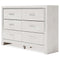 Altyra - White - Six Drawer Dresser-Washburn's Home Furnishings