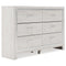 Altyra - White - Six Drawer Dresser-Washburn's Home Furnishings