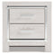 Altyra - White - Two Drawer Night Stand-Washburn's Home Furnishings