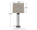 Alvaro - Clear/bronze Finish - Glass Table Lamp (2/cn)-Washburn's Home Furnishings