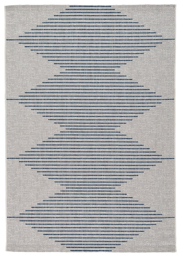 Alverno - White/blue - Large Rug-Washburn's Home Furnishings