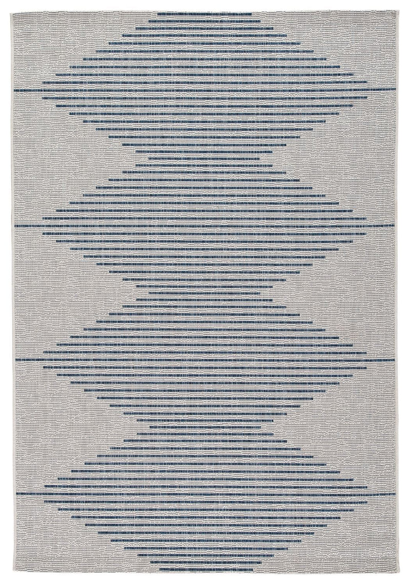 Alverno - White/blue - Large Rug-Washburn's Home Furnishings