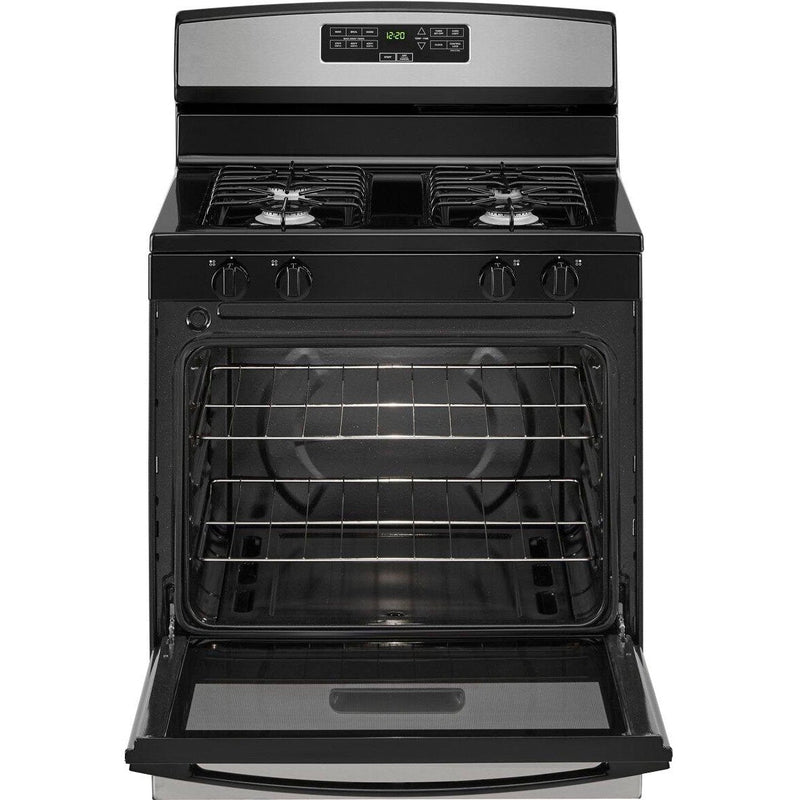 Amana 30" Gas Range w/ Bake Assist Temps - Stainless Steel-Washburn's Home Furnishings