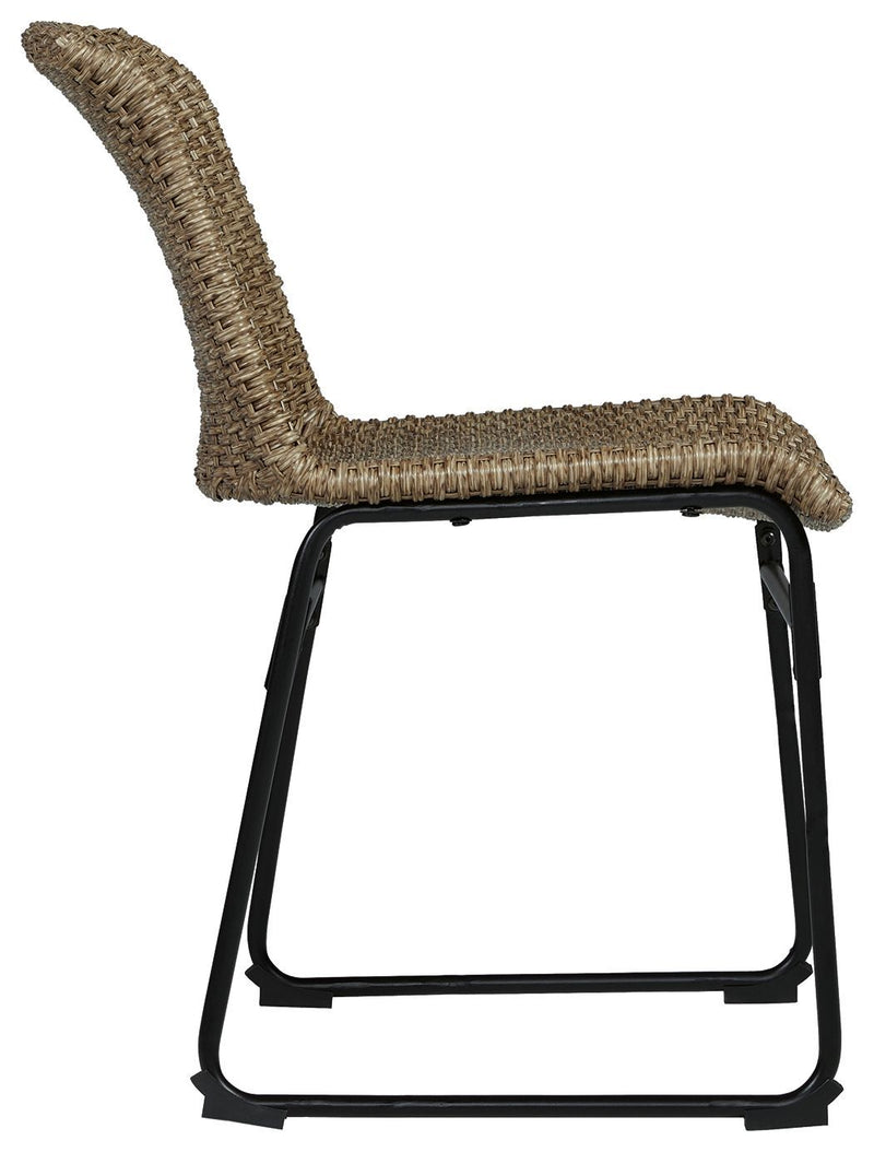 Amaris - Brown/black - Chair (2/cn)-Washburn's Home Furnishings