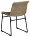 Amaris - Brown/black - Chair (2/cn)-Washburn's Home Furnishings