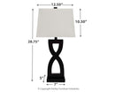 Amasai - Black - Poly Table Lamp (2/cn)-Washburn's Home Furnishings