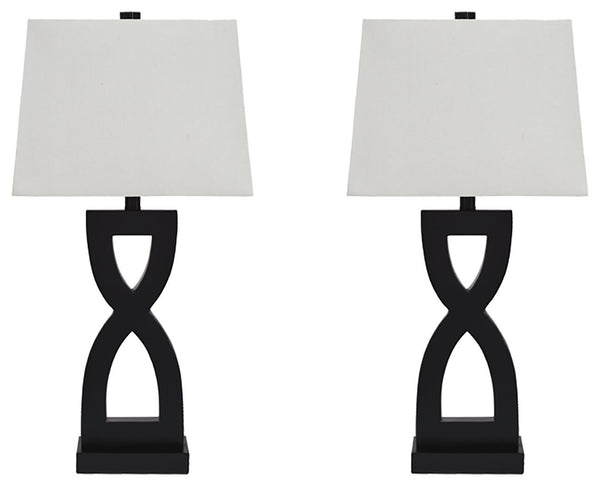 Amasai - Black - Poly Table Lamp (2/cn)-Washburn's Home Furnishings