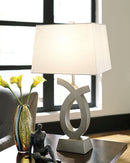 Amayeta - Silver Finish - Poly Table Lamp (2/cn)-Washburn's Home Furnishings