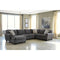 Ambee - Slate - Left Arm Facing Chaise 3 Pc Sectional-Washburn's Home Furnishings