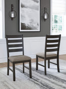 Ambenrock - Light Brown/black - Dining Chair (set Of 2)-Washburn's Home Furnishings