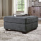 Ambrielle - Gunmetal - Oversized Accent Ottoman-Washburn's Home Furnishings