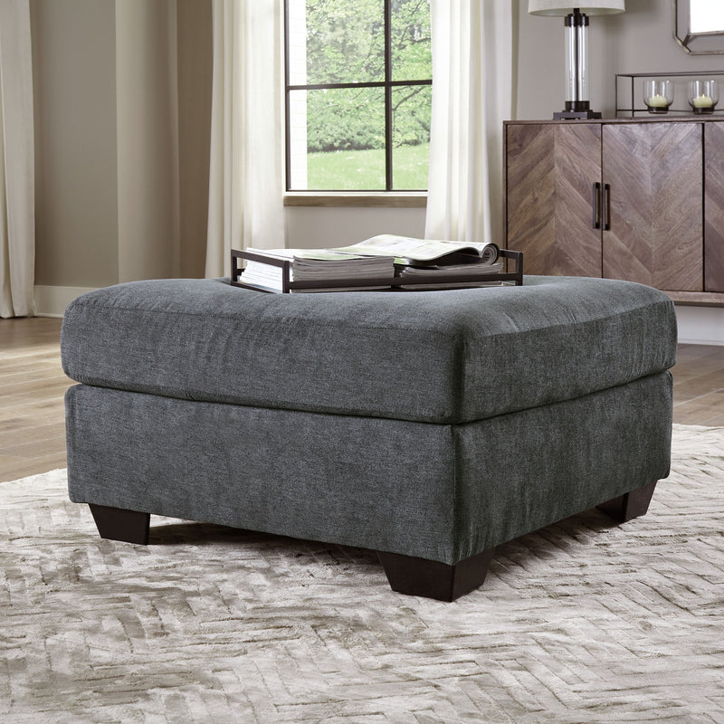 Ambrielle - Gunmetal - Oversized Accent Ottoman-Washburn's Home Furnishings