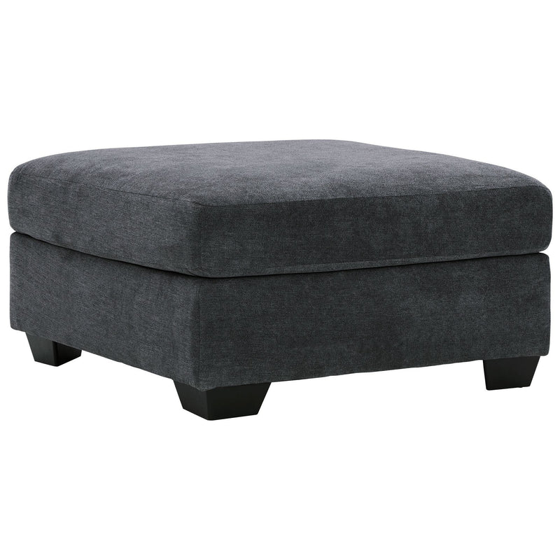 Ambrielle - Gunmetal - Oversized Accent Ottoman-Washburn's Home Furnishings