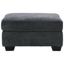 Ambrielle - Gunmetal - Oversized Accent Ottoman-Washburn's Home Furnishings