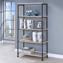 Analiese - Bookcase - 63 - Wood - Pearl Silver-Washburn's Home Furnishings