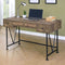 Analiese - Writing Desk - 30.5 - Wood And Metal - Dark Brown-Washburn's Home Furnishings