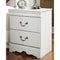 Anarasia - White - Two Drawer Night Stand-Washburn's Home Furnishings