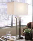 Aniela - Silver Finish - Metal Table Lamp (2/cn)-Washburn's Home Furnishings