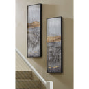 Aniyah - Black/gold/white - Wall Art Set (2/cn)-Washburn's Home Furnishings