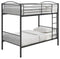 Anson - Twin Over Twin Bunk Bed With Ladder - Gray-Washburn's Home Furnishings