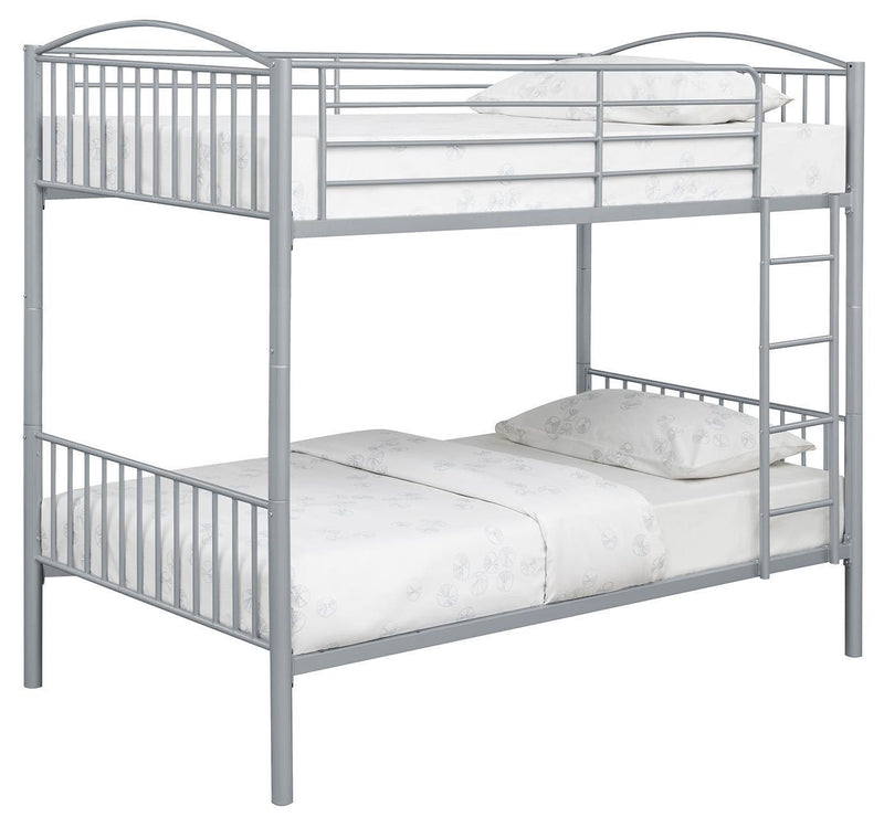 Anson - Twin Over Twin Bunk Bed With Ladder - White-Washburn's Home Furnishings