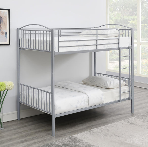 Anson - Twin Over Twin Bunk Bed With Ladder - White-Washburn's Home Furnishings