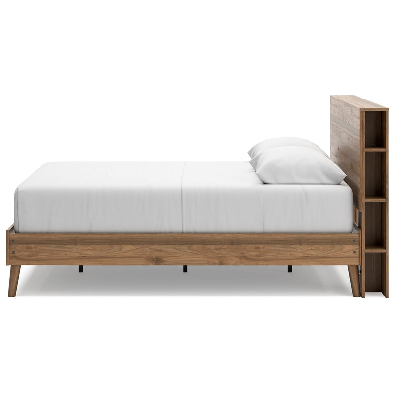 Aprilyn - Honey - Queen Bookcase Bed-Washburn's Home Furnishings