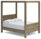 Aprilyn - Light Brown - Full Canopy Bed-Washburn's Home Furnishings