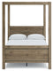 Aprilyn - Light Brown - Full Canopy Bed-Washburn's Home Furnishings