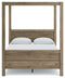 Aprilyn - Light Brown - Queen Canopy Bed-Washburn's Home Furnishings