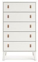 Aprilyn - White - Five Drawer Chest-Washburn's Home Furnishings