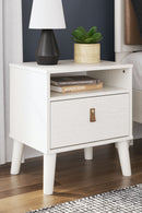 Aprilyn - White - One Drawer Night Stand-Washburn's Home Furnishings