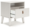 Aprilyn - White - One Drawer Night Stand-Washburn's Home Furnishings