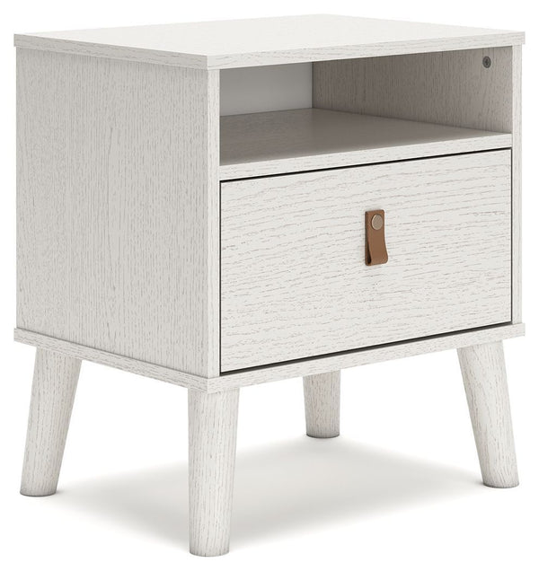 Aprilyn - White - One Drawer Night Stand-Washburn's Home Furnishings