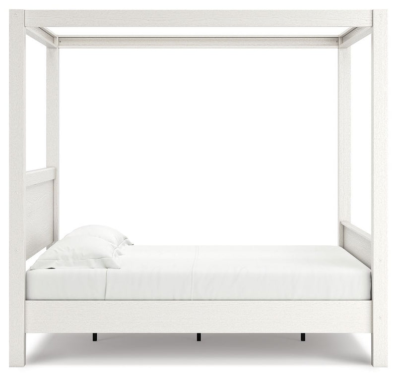 Aprilyn - White - Queen Canopy Bed-Washburn's Home Furnishings