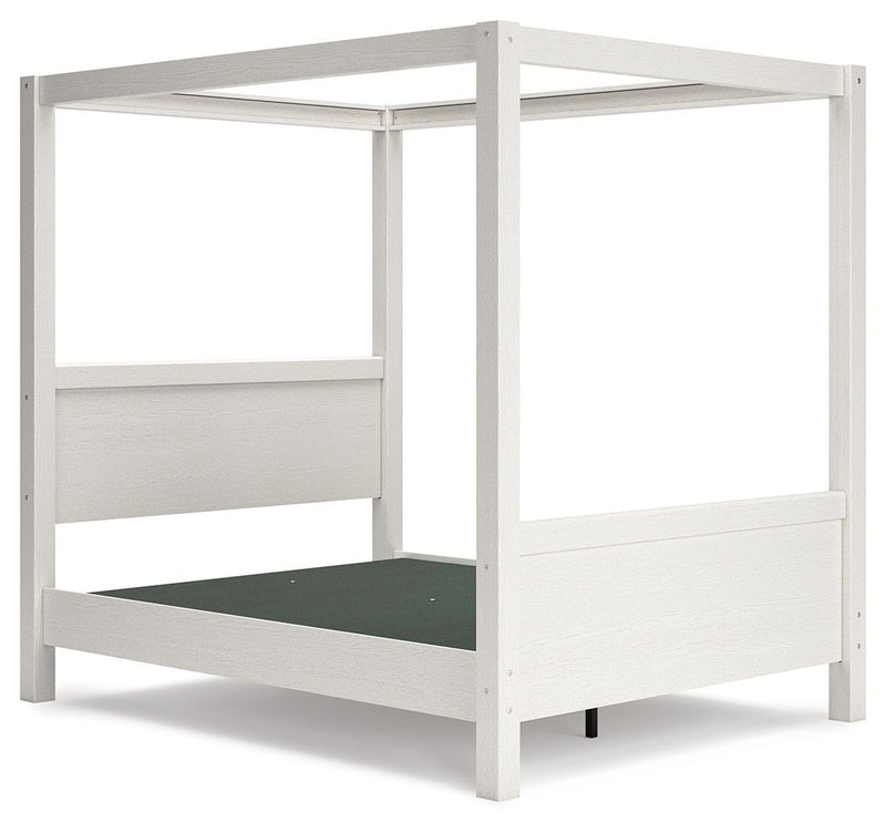 Aprilyn - White - Queen Canopy Bed-Washburn's Home Furnishings