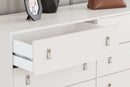 Aprilyn - White - Six Drawer Dresser-Washburn's Home Furnishings