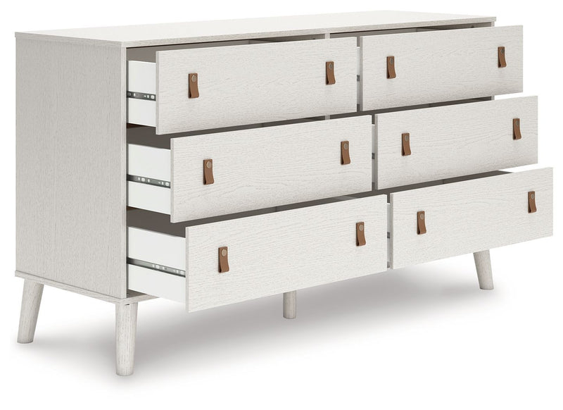 Aprilyn - White - Six Drawer Dresser-Washburn's Home Furnishings