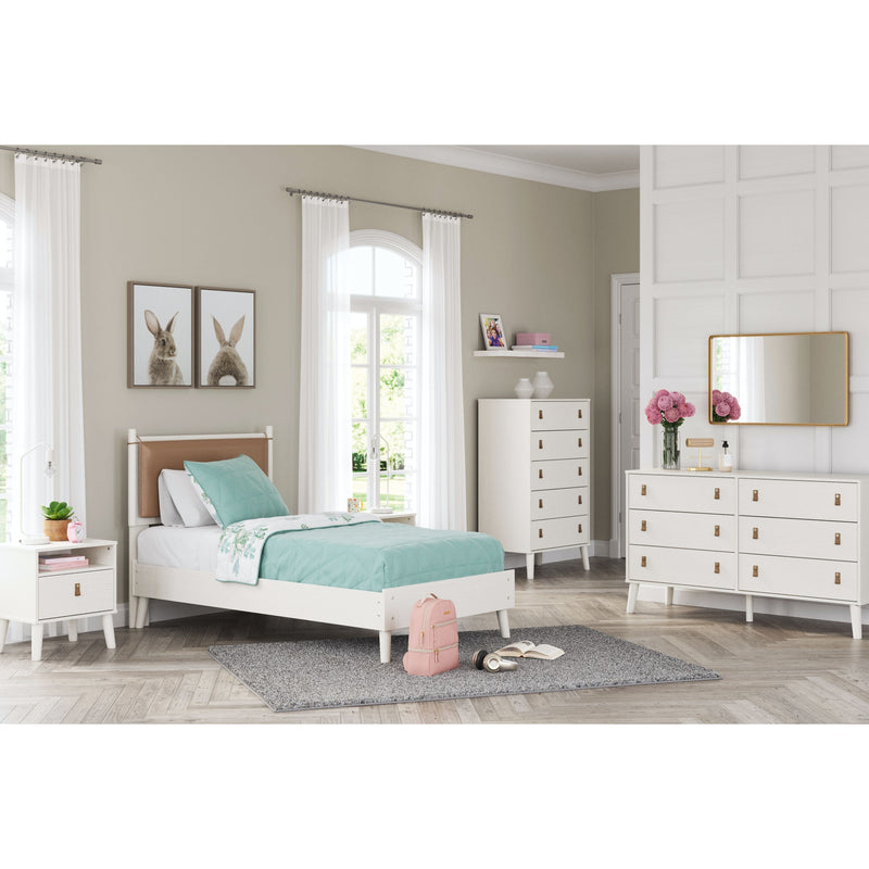 Aprilyn - White - Twin Panel Bed-Washburn's Home Furnishings