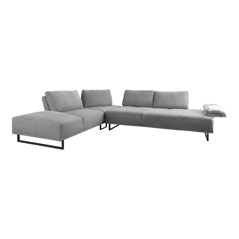 Arden - 2-piece Adjustable Back Sectional - Pearl Silver-Washburn's Home Furnishings